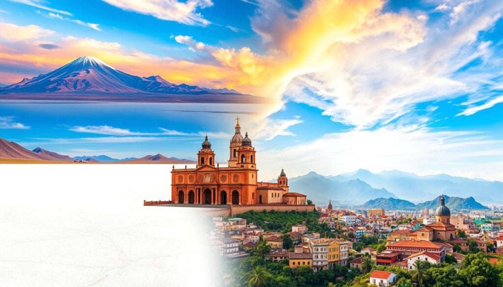 Bolivia and Colombia Landmarks