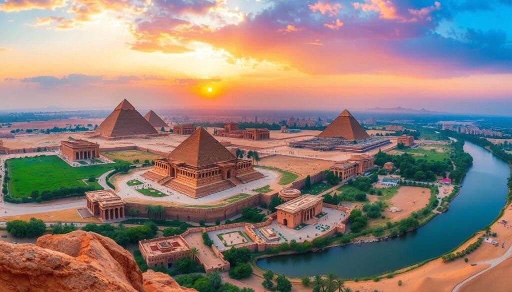 Egypt Travel Destination Panorama