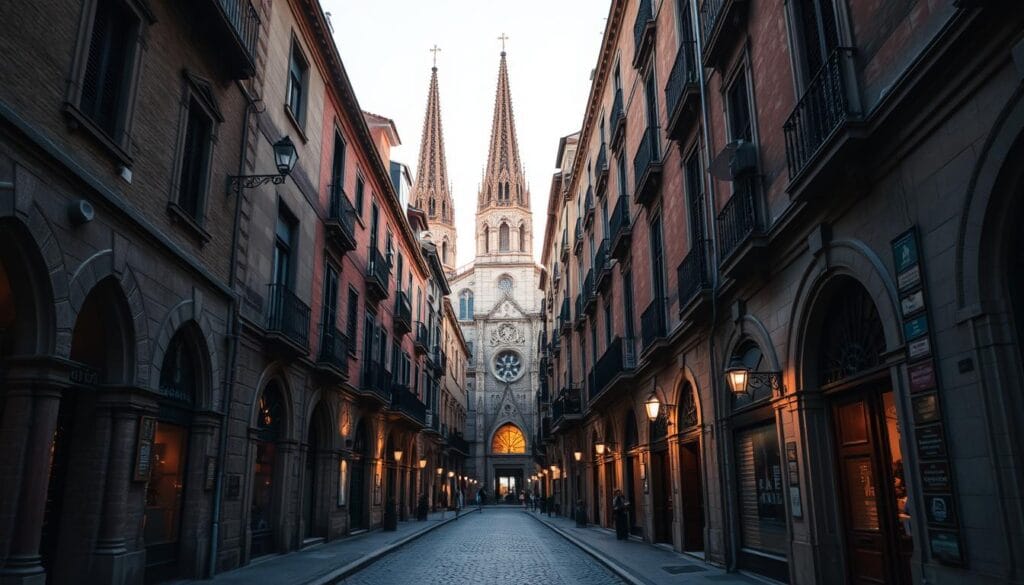 Gothic Quarter Barcelona Historical Streetscape