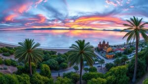 Landmarks of Bolivia and Colombia