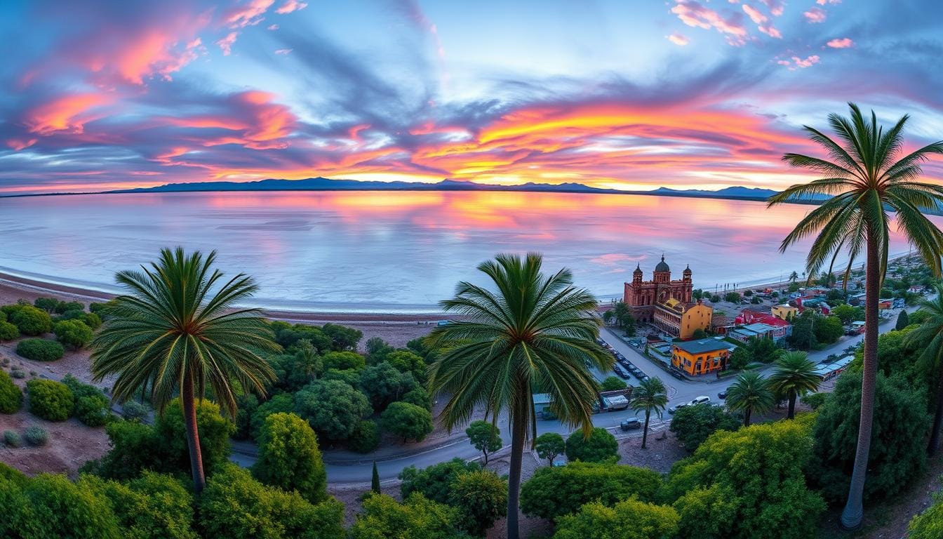 Landmarks of Bolivia and Colombia