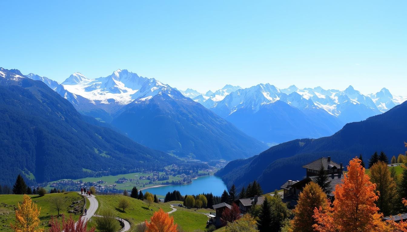 Mountains for tourists in Switzerland